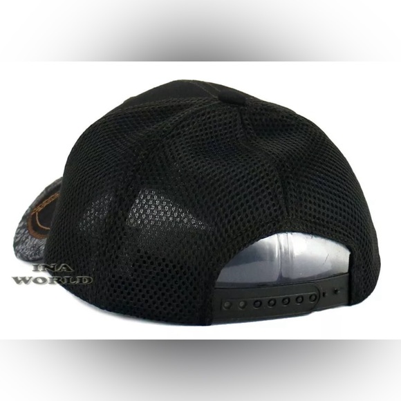 MEXICAN Hat EL JEFE Western Style Embroidered Trucker Mesh Snapback Baseball Cap - Picture 2 of 6